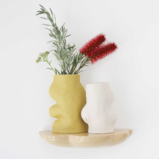 Fluxo Ceramic Vase -  Large Pistachio Green